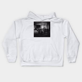 Old School - Black And White Kids Hoodie